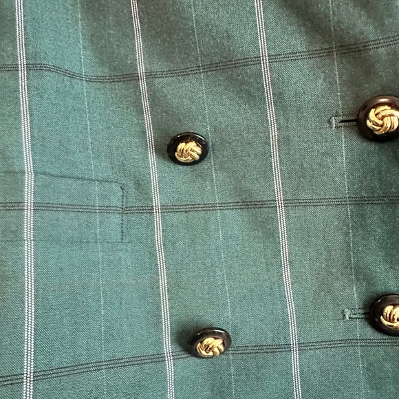 Executive Collection Women’s 2pc Green Plaid Skirt Suit Size 12 - Picture 4 of 11